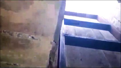 Tel Abyad'da teröristlerce kullanılan binaya açılan tünel tespit edildi