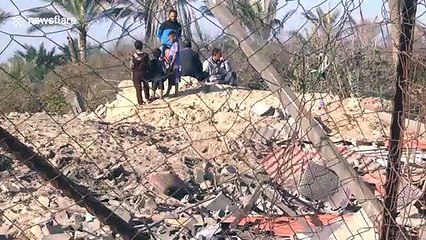 Aftermath of deadly Israeli airstrikes on Gaza