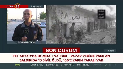 Tel Abyad'da bombalı saldırı...