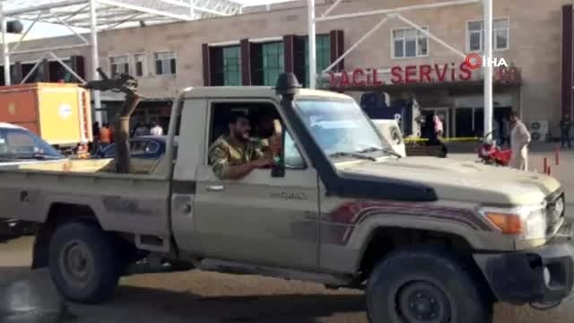 Telabyad'da pazar yerindeki bombalı saldırıda yaralananlar Akçakale'ye getirildi