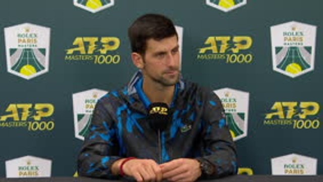 Rolex Paris Masters - Djokovic : Je me sens bien à Paris