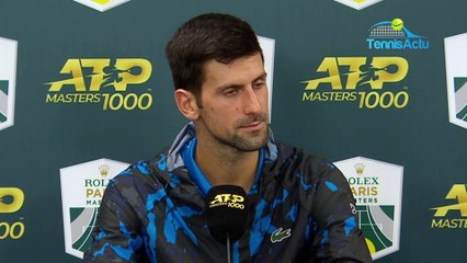 Rolex Paris Masters 2019 - Novak Djokovic : "Je ne vais pas révéler mes tactiques"