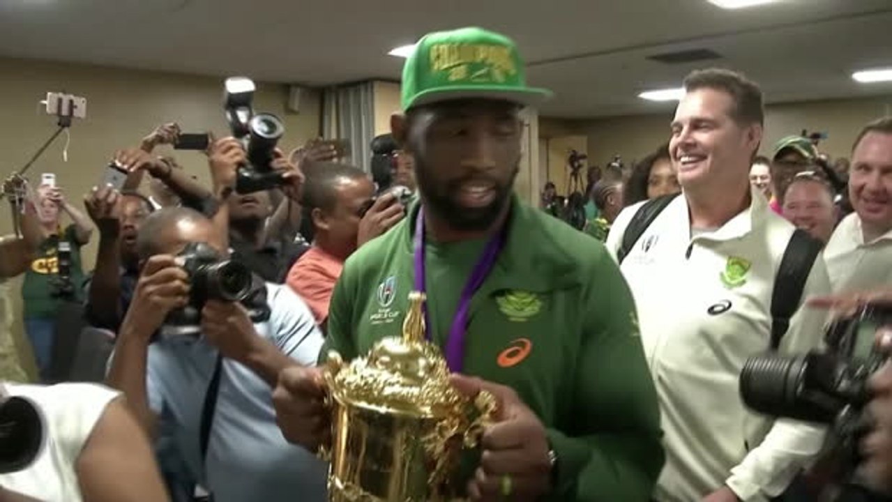 Triumphant Springboks pay tribute to fans' support