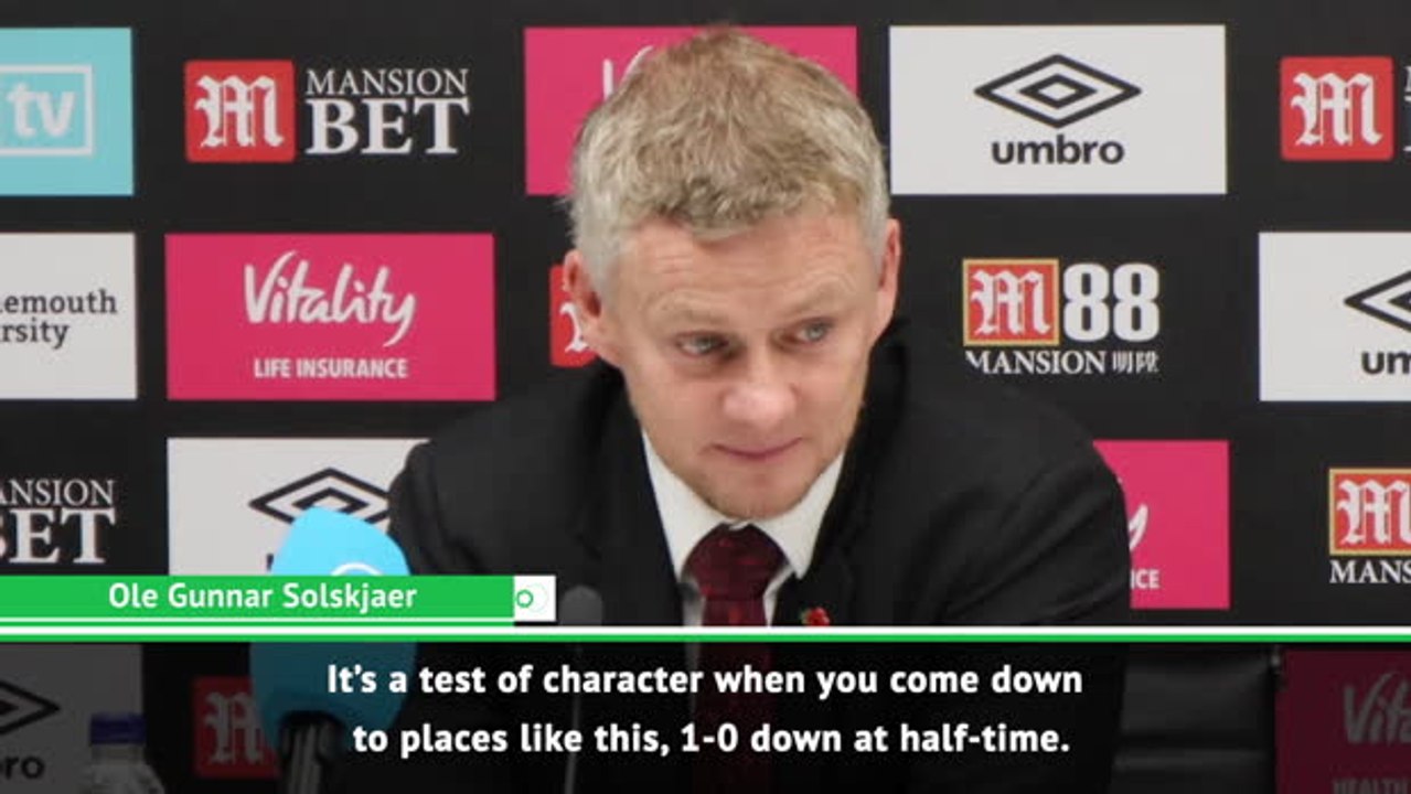 Man United players need to respond to test of character - Solskjaer