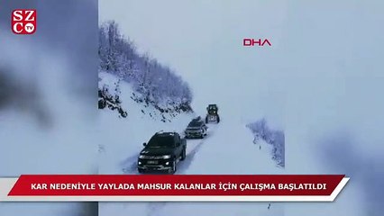 Rize'de mahsur kalan kişilere ulaşıldı