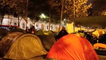 Los acampados en Barcelona piden que vaya más gente