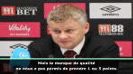 11e j. - Solskjaer : "Il faut gagner ce genre de match pour prétendre au top 4"