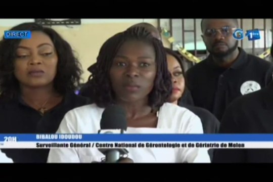 RTG/Don de produits de première nécessité du mouvement des chevaliers de Morphous Prime au Centre National de gérontologie et de gériatrie de Melen