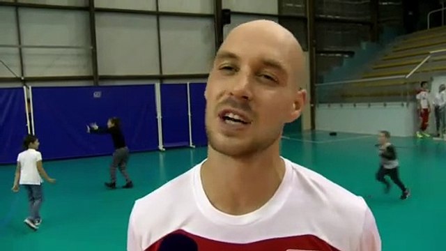 Jeremy Slih après le succès de Martigues Volley face à Illac