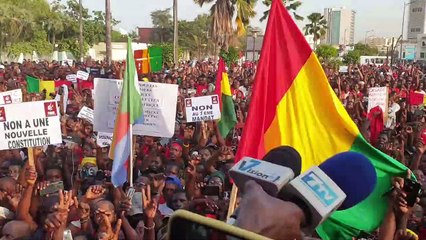 Dakar : Guinéens, Comoriens et Sénégalais manifestent...