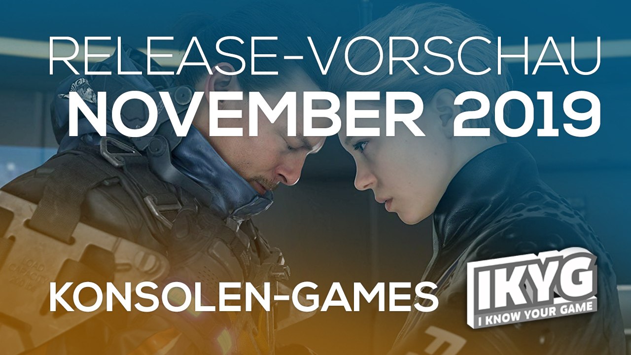 Games-release-vorschau - november 2019 - konsole