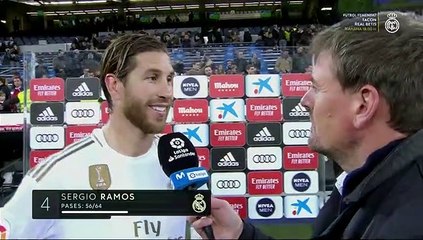 Sergio Ramos, sobre el penalti no señalado: "Yo veo que el balón le da en la mano a Feddal"