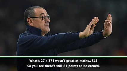 Title race is not Juve against Inter - Sarri