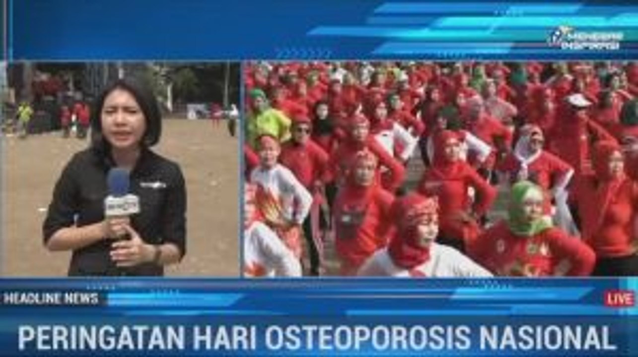 Senam Bersama Tutup Rangkaian Peringatan Hari Osteoporosis Nasional