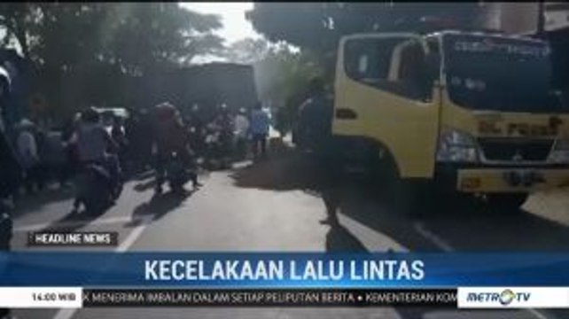 Diduga Akibat Rem Blong, Kontainer Tabrak Mobil Rombongan Pengantin di Cianjur