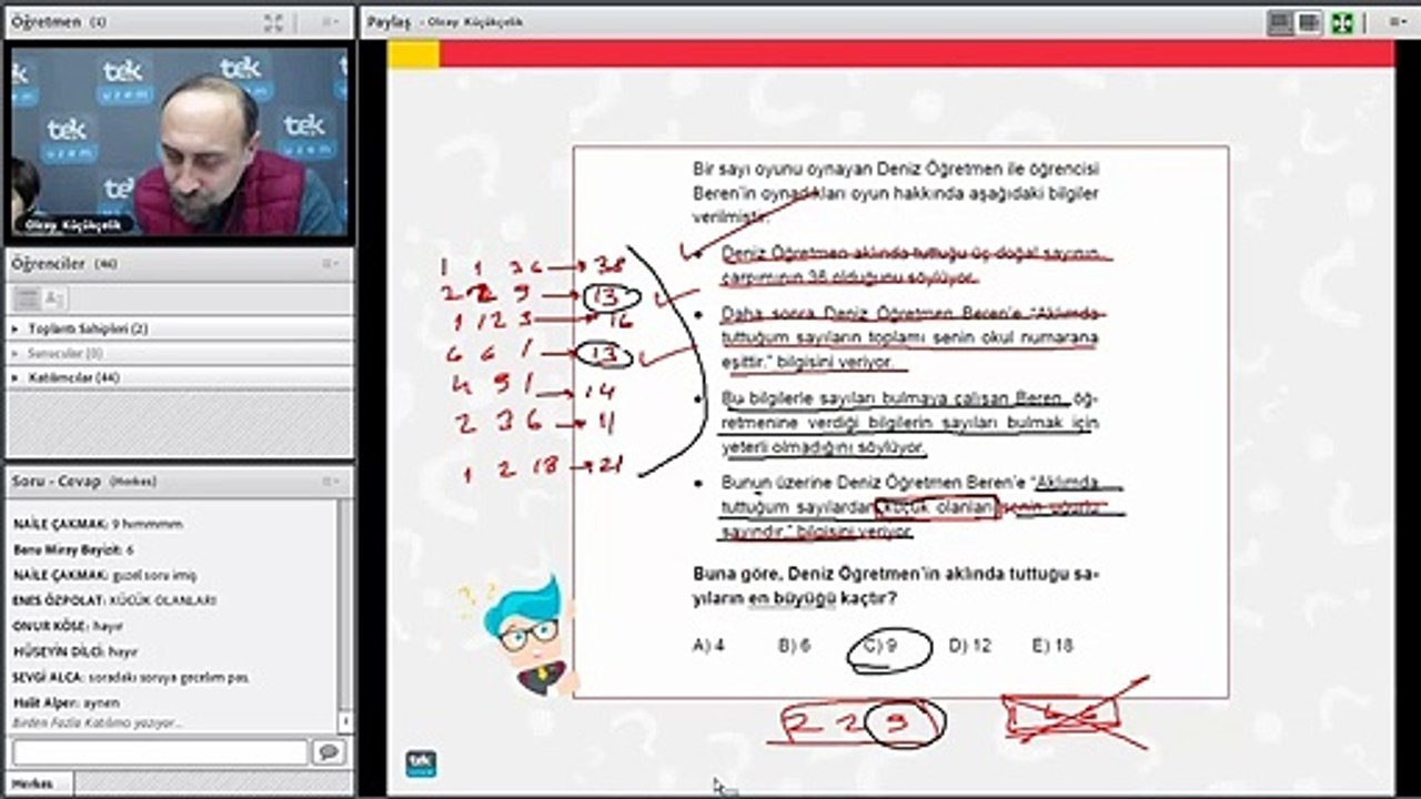 02-03-Sayı Kümeleri DGS Matematik Dersleri