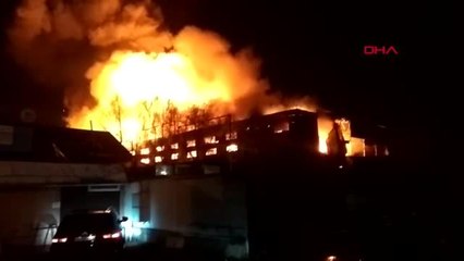 Rusya'da depoda büyük yangın