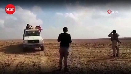 Tel Tamr’da SMO askerlerinin YPG’li teröristlerle çatışma anı görüntülendi