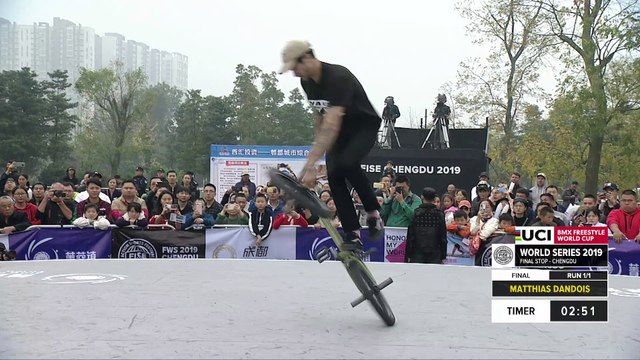 Matthias Dandois | 2nd place – UCI BMX Flatland World Cup Final | FISE Chengdu 2019