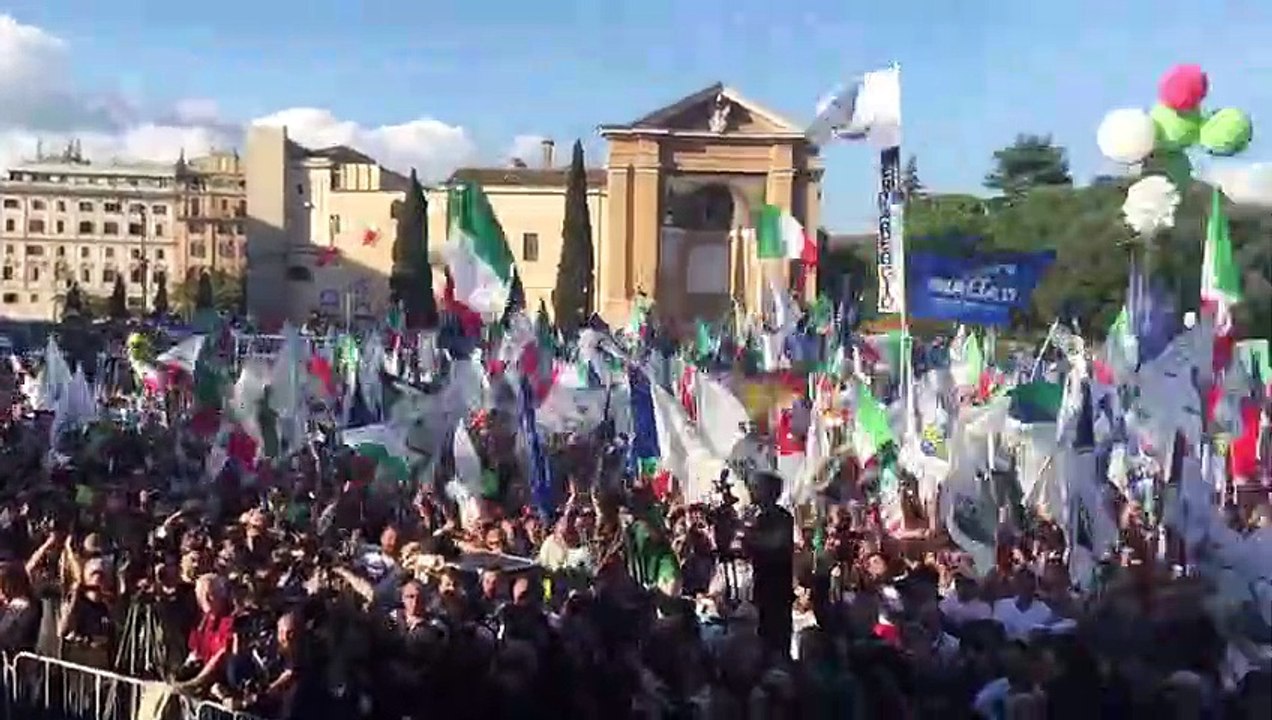MATTEO SALVINI: "UNA PIAZZA SAN GIOVANNI COSI'? MAI VISTA!"