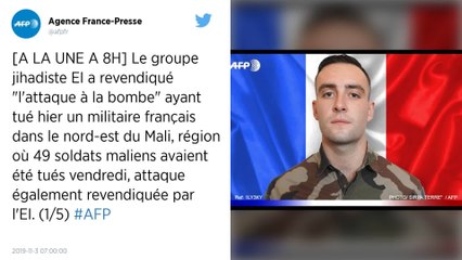 Un militaire français tué par un engin explosif au Mali, le groupe État islamique revendique l'attaque