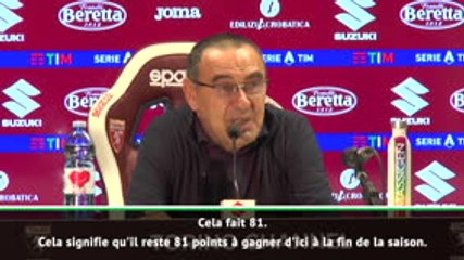 11e j. - Sarri : "Il reste 81 points à gagner"
