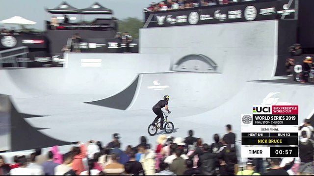 Nick Bruce | 3rd place – UCI BMX Freestyle Park World Cup Semi Final | FISE Chengdu 2019