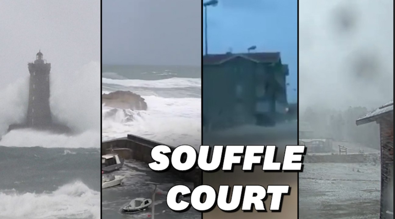 Vagues, vents, orages, neiges... les éléments déchaînés dans de nombreux départements