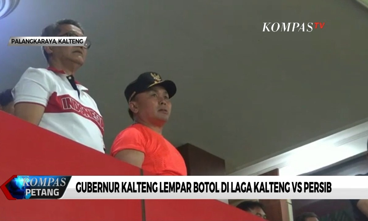 Gubernur Kalteng Lempar Botol di Laga Kalteng VS Persib