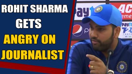 Rohit Sharma gets angry on Journalist over interruption, Video goes viral'
