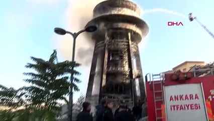 Ankara'nın mamak ilçesindeki ali kuşçu gökbilim merkezi'nin çatısında yangın-2