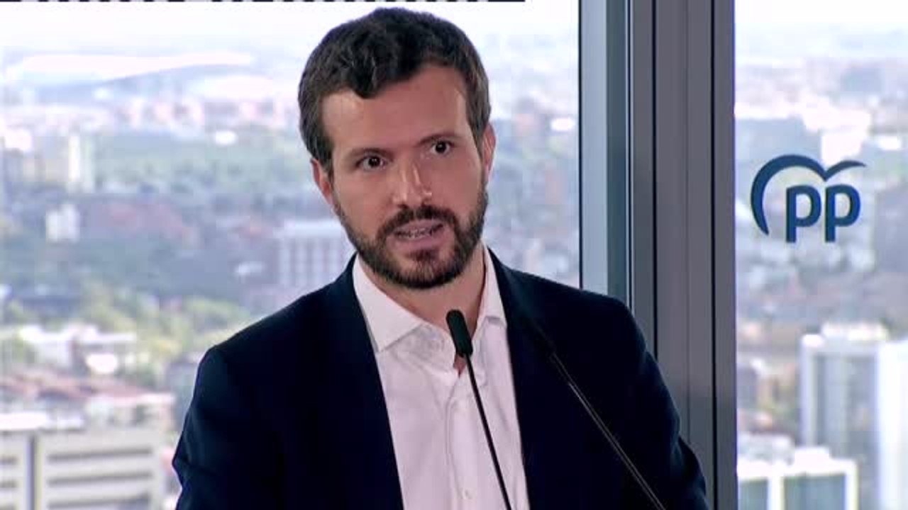 Casado hace responsable a Sánchez de la seguridad en la jornada electoral y de la visita del rey y la princesa de Asturias