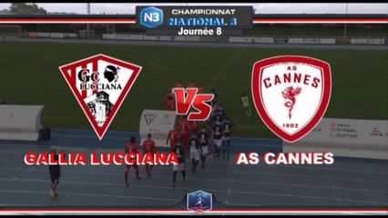 Résumé du match G. LUCCIANA 2-1 AS CANNES Saison: 2019/2020 J8 Championnat de N3 ASCTV