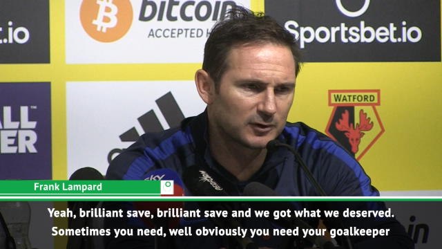 Lampard hails 'brilliant' Kepa save