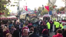 Beşiktaş'ta otobüs durağa daldı