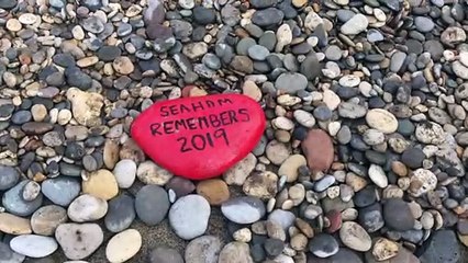 The Tommy statue in Seaham, decorated for Remembrance weekend