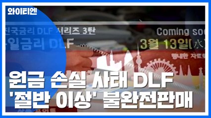 DLF 불완전판매 비율 20→50% 이상...배상 비율 영향 / YTN