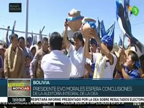 teleSUR Noticias: Oposición boliviana exige a Evo Morales que renuncie