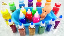 slime haciendo un arcoiris aprende colores para niños canciones infantiles canciones