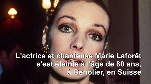 Décès à 80 ans de la chanteuse et actrice Marie Laforêt, la fille aux yeux d'or