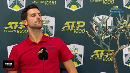Rolex Paris Masters 2019 - Novak Djokovic et la place de n°1 mondial : "Je ne veux pas en parler pour l'instant"