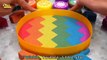 arena cinética haciendo un arcoiris piña aprende colores para niños canciones infantiles