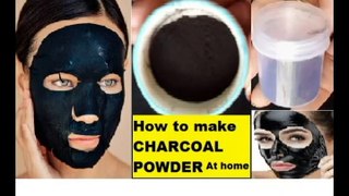 Homemade Charcoal Powder easy to make at Home