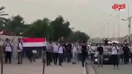 أبرز لقطات التظاهرات الأكثر انتشارا عبر السوشيال ميديا في " حديث بغداد"