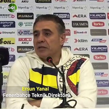 Ersun Yanal, Kayseri yenilgisi sonrası 3 kez aynı şeyi söyledi: Sezon sonu herkes arkamızda kalacak