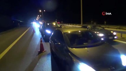 Silivri'de kepek yüklü tırın lastikleri alev aldı