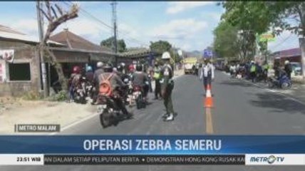 Polisi Tangkap Ratusan Pelanggar Peraturan Lalin Operasi Zebra Semeru