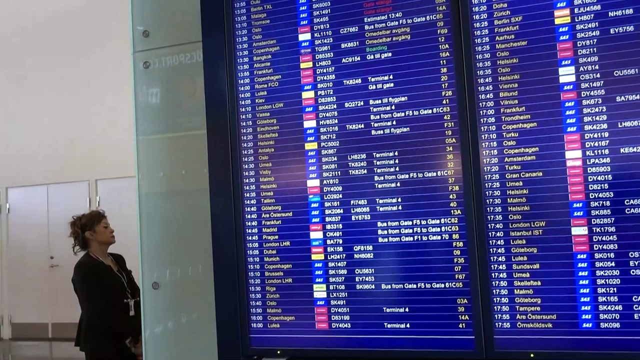 BDMV-141 Aruna & Hari Sharma after security clearance Arlanda Airport T5 for flying Berlin Oct 28, 2019