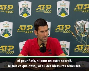 Rolex Paris Masters - Djokovic : ''Avec ou sans Nadal, ce n'est pas pareil''
