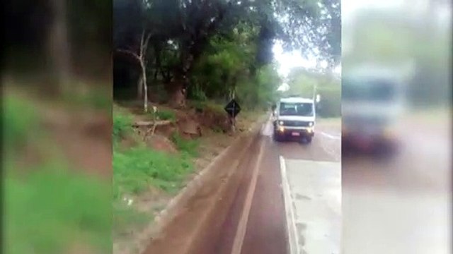 Guincheiros fazem carreata em homenagem a Cezar Augusto Lasarini, vítima de acidente de trânsito